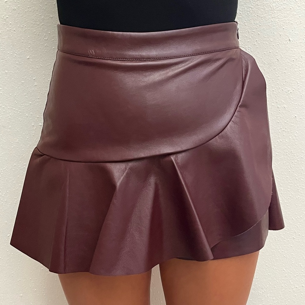 Lily Rain leather skirt